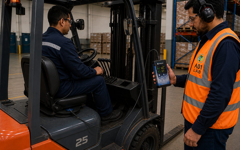 Evaluación de vibraciones en puesto de trabajo